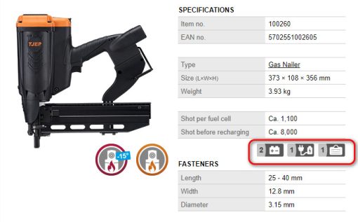 Grampeador de Vedações FS-40 GAS 3G - Image 3